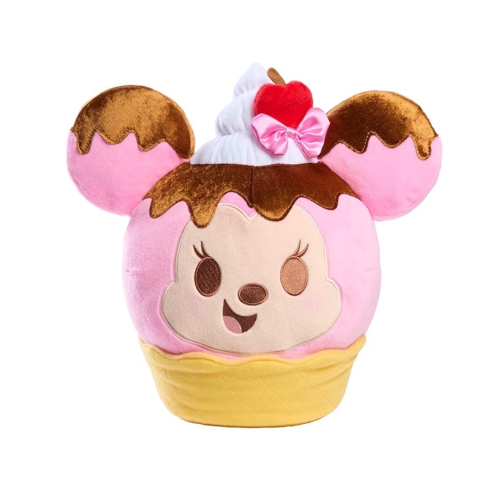 Disney Munchlings‎ Minnie Mouse Strawberry Cupcake Plush Kids Small Pink